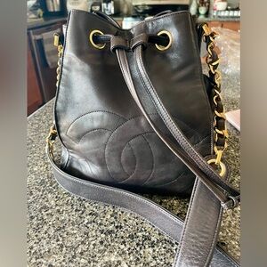 Authentic Vintage Chanel Bucket Bag